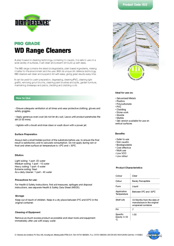 WD RANGE Datasheet PDF 